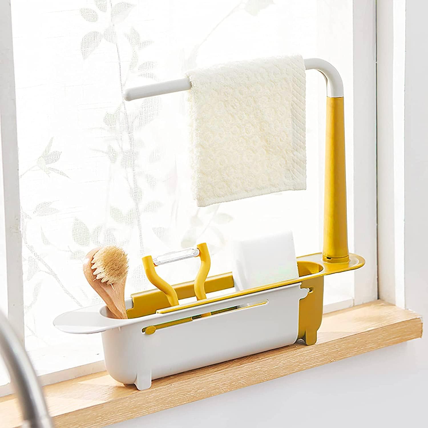 7723 Telescopic Sink Storage Rack Material Kitchen Rag Rack Dishwashing Organizer Shelf Drain Basket Pp Under Sink Organizers ( Mic Color 1 Pc) 7723 Telescopic Sink Storage Rack Material Kitchen Rag Rack Dishwashing Organizer Shelf Drain Basket Pp Under Sink Organizers ( Mic Color 1 Pc)